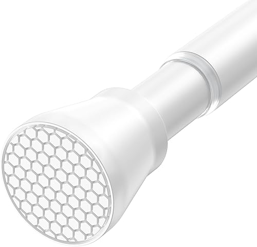 Miniatura 13 de Barras de tensión para ventanas de 28 a 48 pulgadas - Barra de cortina de tensión negra Barra de tensión de resorte, sin perforación