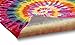 Tie Dye Retro Rainbow Trippy Multi Hippie Red Orange Yellow Green Modern Painting 5x7 (5'3