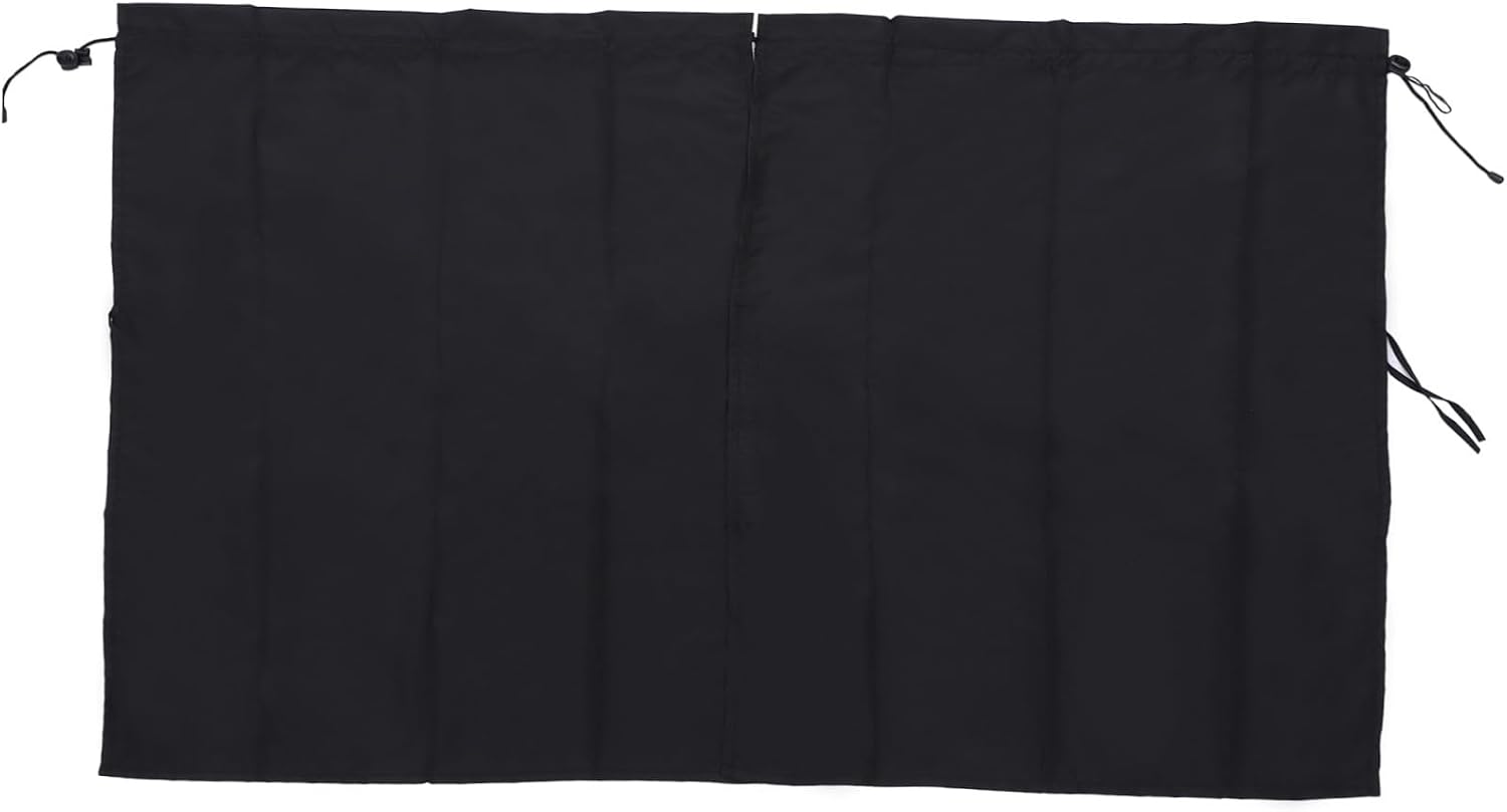 Car Privacy Curtain Divider Black Adjustable Sunshade for Front and Rear Seats Travel Sunshade for SUV Van and Truck UV Protection