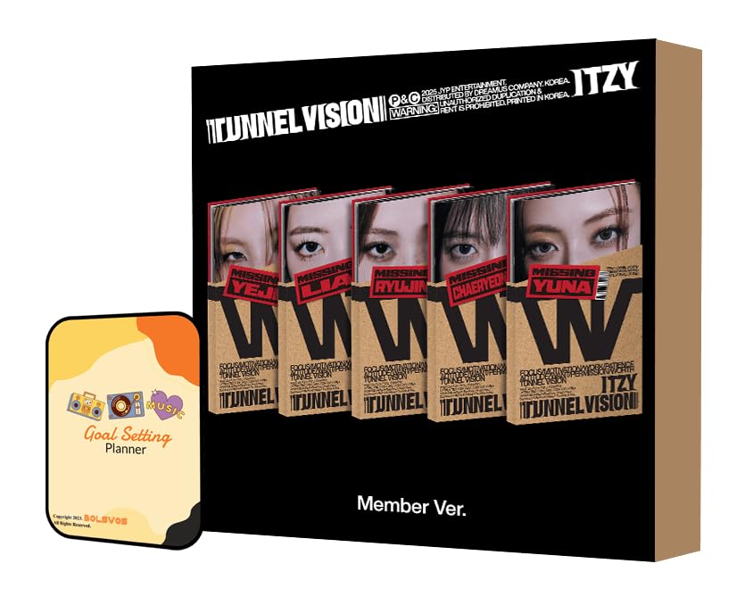 ITZY TUNNEL VISION Album [Random ver. (MEMBER ver.)]+Pre Order Benefits+BolsVos...