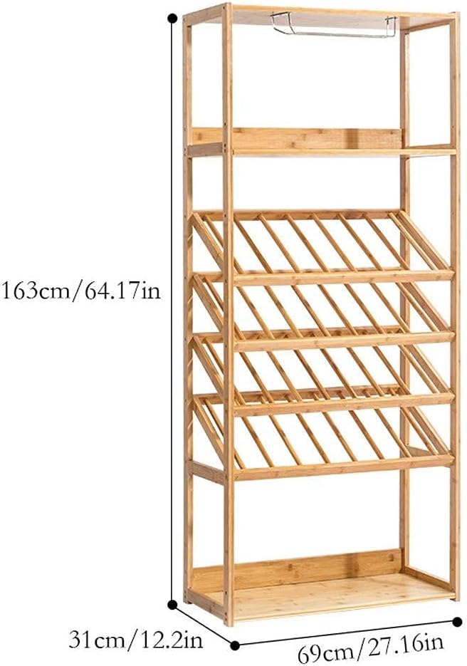 Wine Bottle Cabinet Wine Holder Stand Wine Display Rack Multi Layer Floor Wine Rack with Wall Mounted Wine Cabinet Wine Shelves with Table Top Tabletop Win