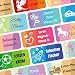 foliado® Namensaufkleber Kinder bis zu 3-zeilig Etikett 30x15mm Sticker Namensetikett Schule Kita personalisierte Klebeetiketten zur Kennzeichnung wasserfest APD-004 (60)