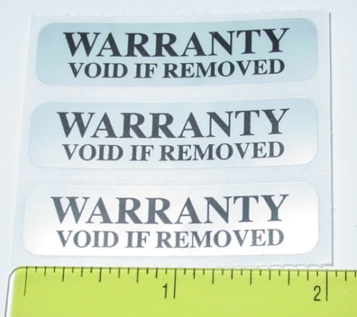 Security Label. Warranty Void Tamper Evident Seal / Labels by PCLiquidations.com