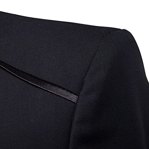 Mens Casual Suit Blazer Jackets Stand Mandarin Collar Lightweight Sport Coats Long Sleeve Button Down Business Coat4
