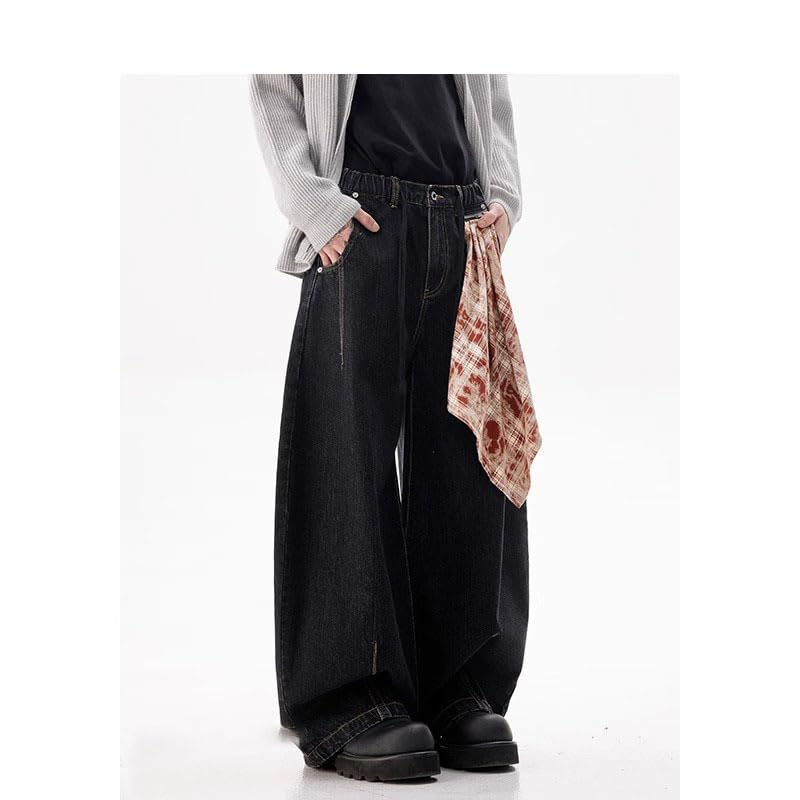 Barrel Jeans Men Super Baggy Wide Leg Jeans Loose Fit Hip Hop Wide Leg Casual Streetwear Oversized Denim Pants3