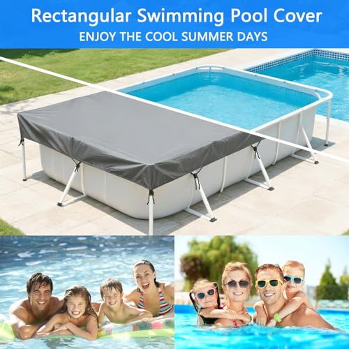 Cubierta rectangular para piscina 118x78 pulgadas miniatura 3