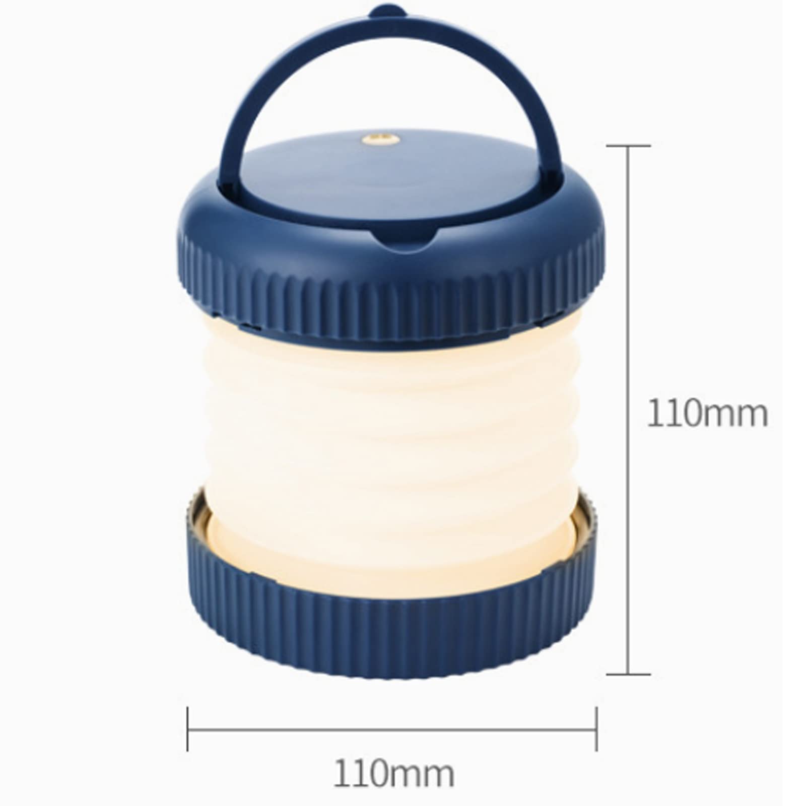 Oświetlenie zewnętrzne LED, Składana lampa latarnia do przechowywania kreatywne ładowanie magnetyczne podróżowanie kemping oświetlenie namiot lampa(White)