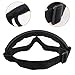 Aoutacc Airsoft Protective Gear Set, Half Face Mesh Masks with Ear Protection and Goggles Set for CS/Hunting/Paintball/Shooting (ACU)