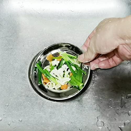 Seatery 4-Piece Kitchen Sink Strainers - 4.5 Inch Stainless Steel Sink Drain Filter with Food Scraps Catcher by Seatery - Image 5