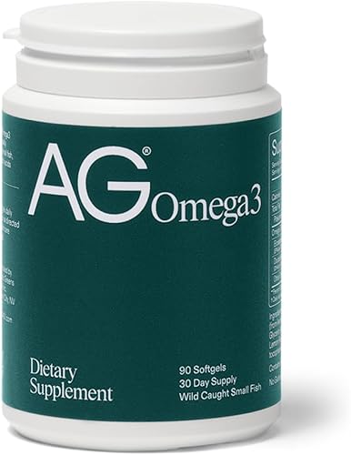 AG1 Cápsulas blandas de aceite de pescado Omega 3  2000 mg de EPA y DHA de pescado capturado en la naturaleza, apoya la salud del corazón, el