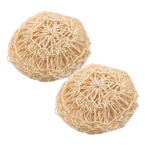 OSOLADY 2Pcs Sisal Bath Balls Organic Shower Scrubbers for Exfoliating Skin Durable Bath Sponge for Comfortable Body Cleansing for Daily Use The Shower Bath