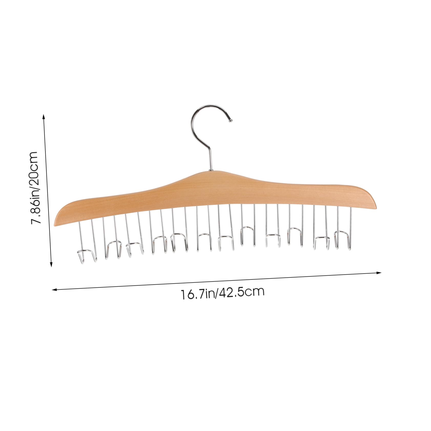 Parliky Multi Purpose Hook Hanger Organizer for Closet Non Slip Scarf and Belt Rack with Stylish Design Space Saving Accessory Storage for Vests Hats Ties and Pants