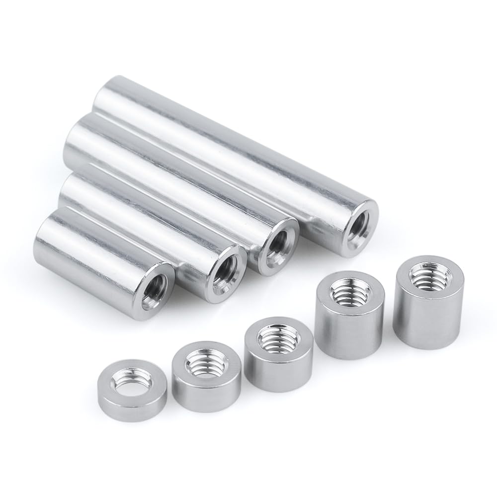 RS PRO Distanziatore, in Acciaio, M6 Zincato, L. 10 mm, Lunghezza perno. 7.5 mm, est 10 mm | RS
