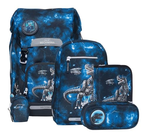 Beckmann Classic Maxi Schoolbag Set 6-teilig 28L Tech Rex