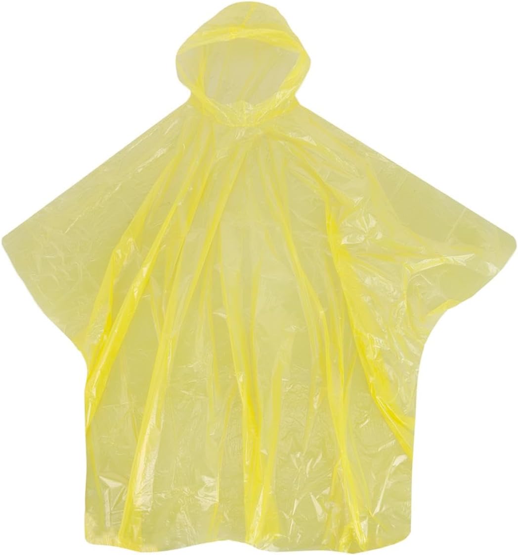 CTM Adult Disposable Rain Ponchos (Pack of 5)