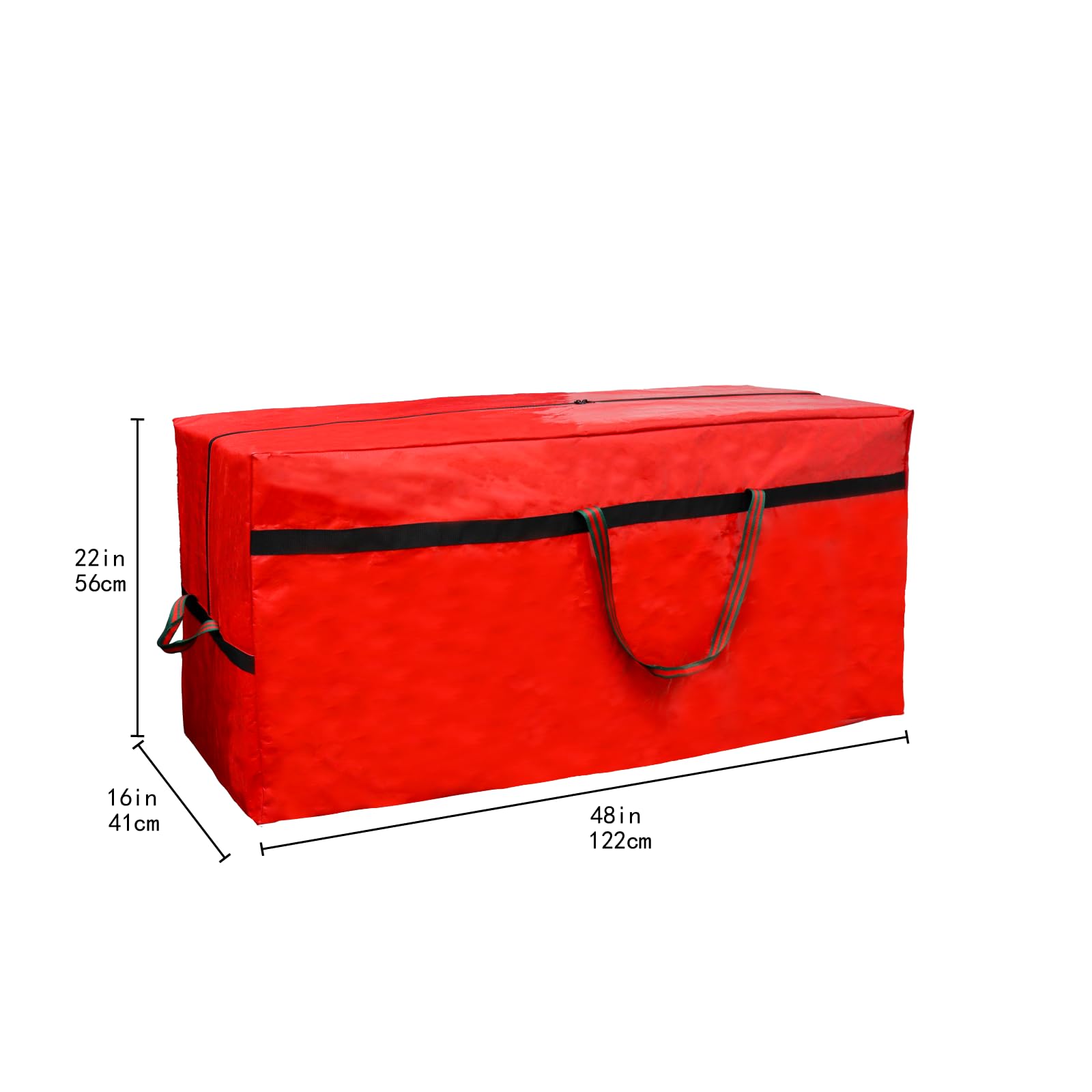 Heavy Duty Waterproof Christmas Tree Storage Bag- 7.5FT/6FT Waterproof Tearproof with 4 Handles Easy to Transport- Red