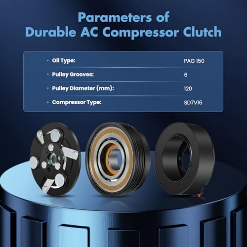 Image of ECCPP AC Clutch Kit for Volkswagen for Golf Jetta 1.9L 2.0L 1999-2005