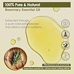 Gzarcwv Rosemary Essential Oil 60ml | Scalp Care & Hair Nourishing Oil | Plant-Based Formula for Stronger-Looking, Smoother Hair | Daily Scalp Massage & Hair Care - Image 4