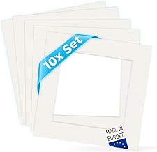 10 x Passe-Partout Blanc pour Photos 40 x 40 cm (30 x 30 cm)