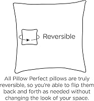 Vista 3 de Almohada Pillow Perfect Alatriste para exterior e interior, color marfil y estampado floral