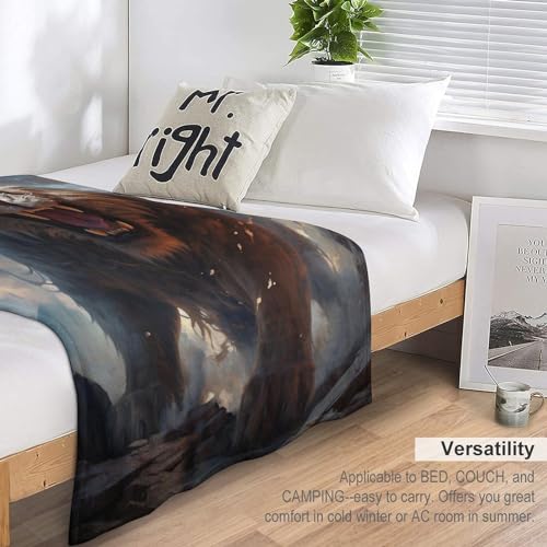 Manta de tigre de franela suave y cálida para sofá de 130x150 cm 7