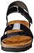 NAOT Kayla Women's Sandals – 3-Strap Support with Backstrap, Cork-Latex Footbed, Arch Support – Comfortable for All-Day Walking Black Patent Leather 12-12.5 N-M US