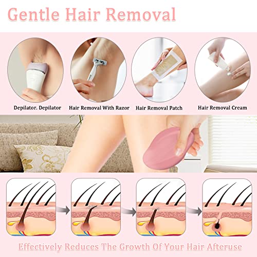 2 Pack Crystal Hair Eraser For Women And Men, Reusable Painless Exfoliation Hair Removal Tool, Portable Epilator For Arms, Back And Legs #TOP2