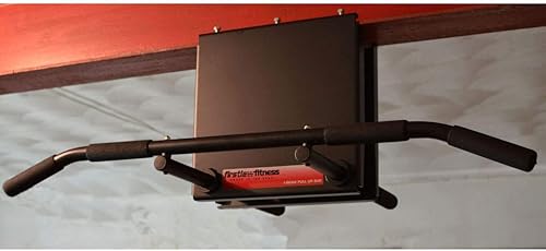Firstlaw Fitness - Límite de peso de 600 libras - Barra de dominadas extendida de 12 pulgadas - Barra larga con extremos doblados - Empuñaduras de