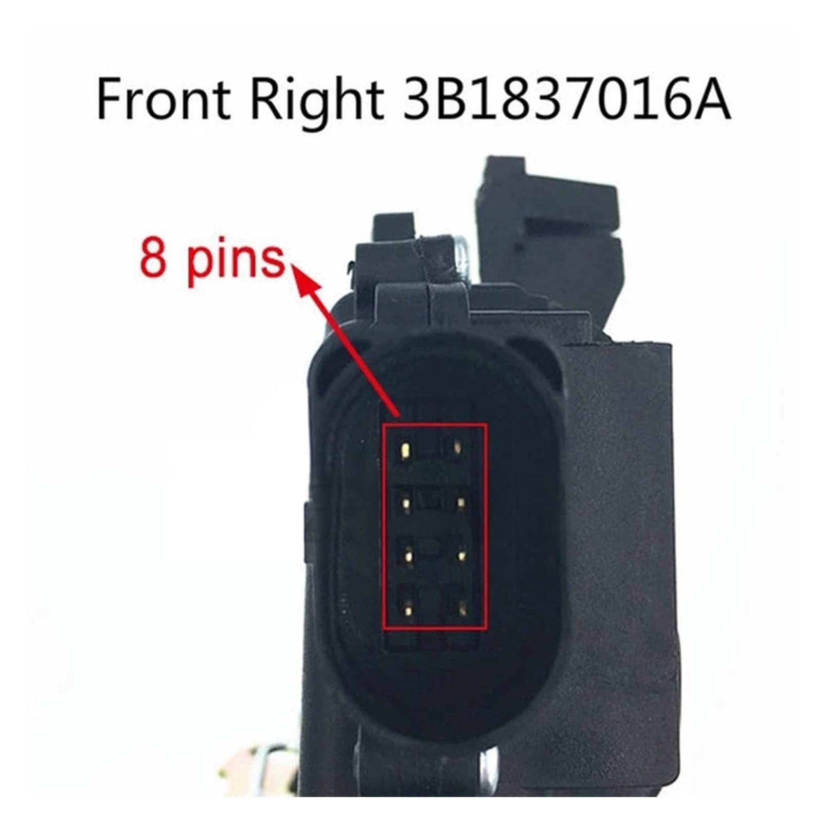 Porte Avant Droit Actionneur de verrouillage Noir dla Passat B5, Golf MK4, Toledo, Break, Berline, Seat, Arosa (Hatchback) 3B1837016A