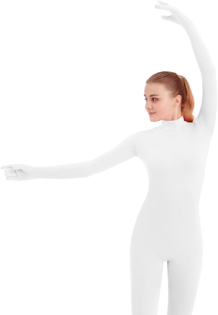SUPRNOWA Full Body Unitard Turtleneck Spandex Footed/Footless Long Sleeve Unisex - Image 7