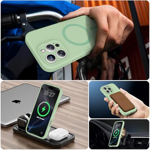 Coque iPhone 16 Pro Max MagSafe silicone avec 2 verres 9H - 6