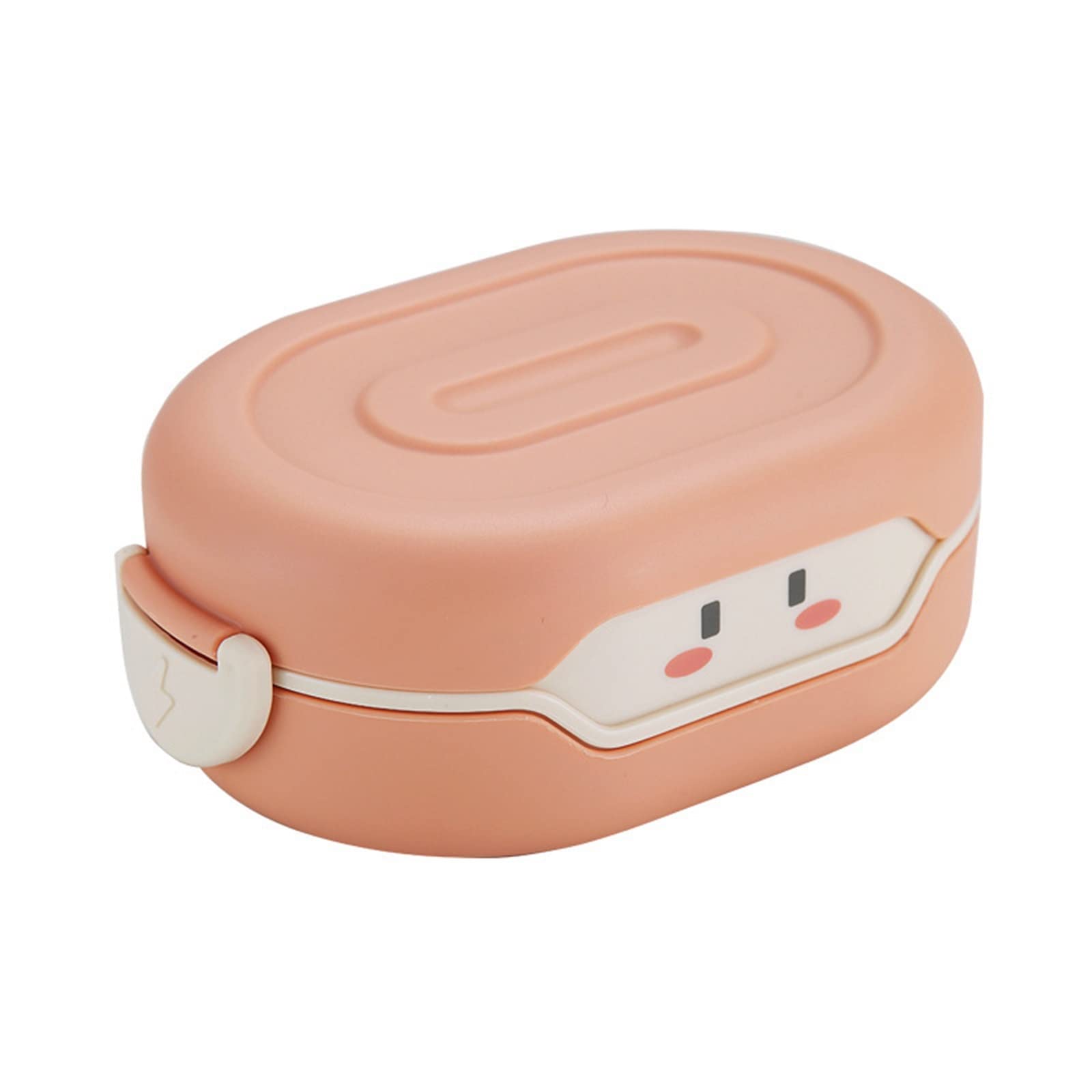 Pudełko na lunch, Uroczy lunchbox Bento Kawaii dla dzieci w wieku szkolnym, stylu japońskim, przedszkolnym, chleb, pudełka na lunch(Pink)