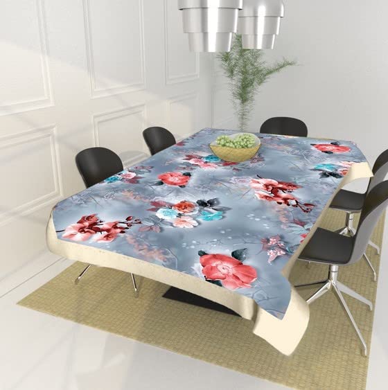 Buy Lavya Overseas Dust Proof Printed Dining Table Cover 6 SeaterTable