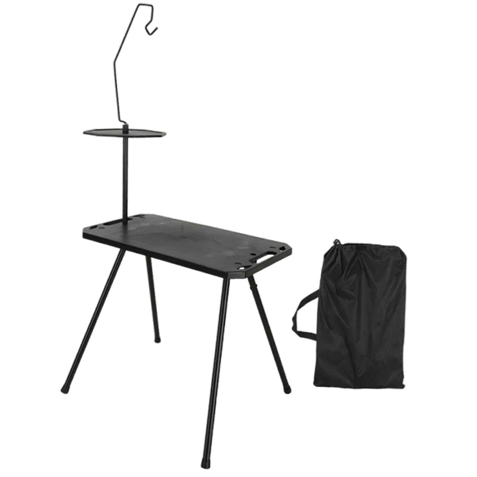 Outdoor Camping Foldable Table for Market Stall Multipurpose Detachable Legs Black-image-47