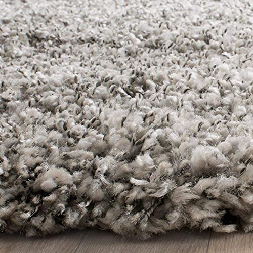 Image of CD Carpet Anti Slip Shaggy Fluffy Fur Rugs and Carpet for Living Room Bedroom Kids Room Plain Circle Carpets for Home with 2 Inch Thickness (Color Royal Grey Size 6x6 Feet Round)