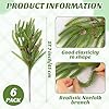 Fovths 6 Pieces Christmas Norfolk Pine Branches with Pine Cones 18 Inch Norfolk Pine Stems Artificial Norfolk Pin Needle Branches DIY Crafts Faux Greenery for Xmas Home Decor Garland Wreath Craft #1