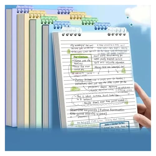 Carnet A5 à spirale épais jaune pour ne plus perdre vos notes de cours