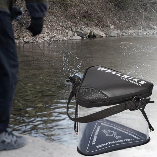 Seau de pêche multifonctionnel transparent pour vifs et camping - 4