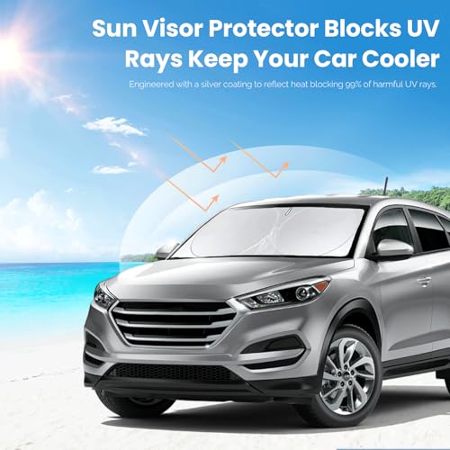 Image of Windshield Sunshade for Hyundai Tucson 2016 2017 2018 2019 2020 2021 Shades