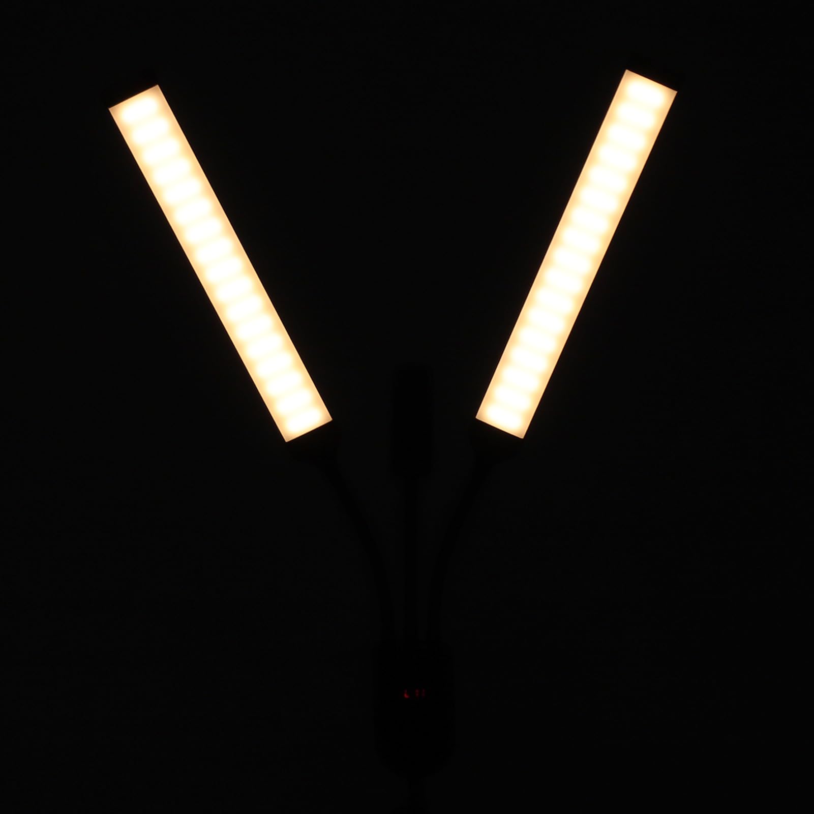 Lampe de Studio LED à Double Bras, avec Trépied et Support de Téléphone, pour Maquillage, Extension de Cils, Diffusion en Direct (Prise USB)