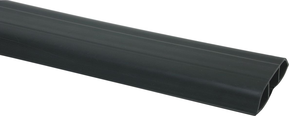 Cable Protector, 1 Channel, Black, 5 Ft. L