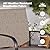 SUNSHINE VALLEY 7 Piece Patio Dining Set for 6, Rectangular Metal Table with Umbrella Hole, 6 Brown Dining Chairs, Outdoor Table and Chairs Set for Lawn Backyard and Deck