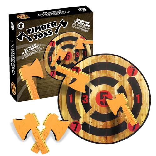 TimberToss | Axe Throwing Game | Darts for Children and Adults | EVA Foam Toy for Indoor and Outdoor | Target for Kids Girl Boy | OriginalCup