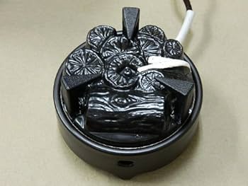 YMK 遠赤外線電気炭 YU-001 100V/500W Amazon | ヤマキ電器 茶道具 遠赤外線ヒーター YU-001-C 五徳付き炭型