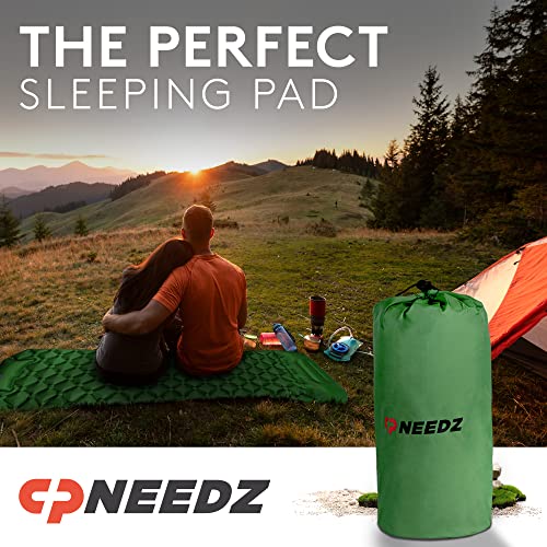 Cp Needz Camping Sleeping Pad With Built-In Pump - Ultralight Camping Pad [75X22.9 In] - Comfortable Camping Mattress With Carrying Bag - Water Proof & Inflatable Camping Air Mattress #TOP5