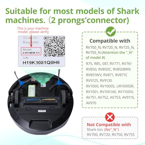 image for YAYA-Bechine 14.4V 3000mAh Replacement RVBAT850 Battery for Shark Ion 