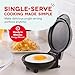 DASH Mini Maker Electric Round Griddle for Individual Pancakes, Cookies, Eggs & other on the go Breakfast, Lunch & Snacks with Indicator Light + Included Recipe Book - Silver