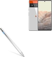 Vista 1 de BoxWave Lápiz óptico compatible con Google Pixel 6 Pro, AccuPoint Active Stylus, lápiz digital electrónico con punta ultra fina, color plateado