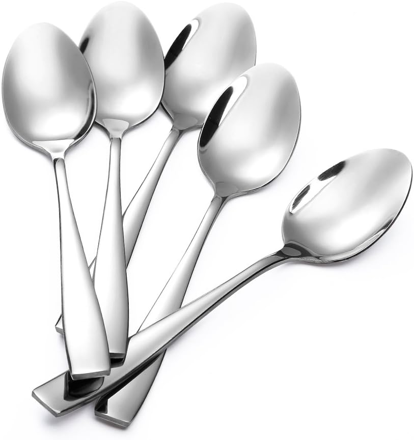 Eslite 12-Piece Large Stainless Steel Dinner Spoons,8 Inches