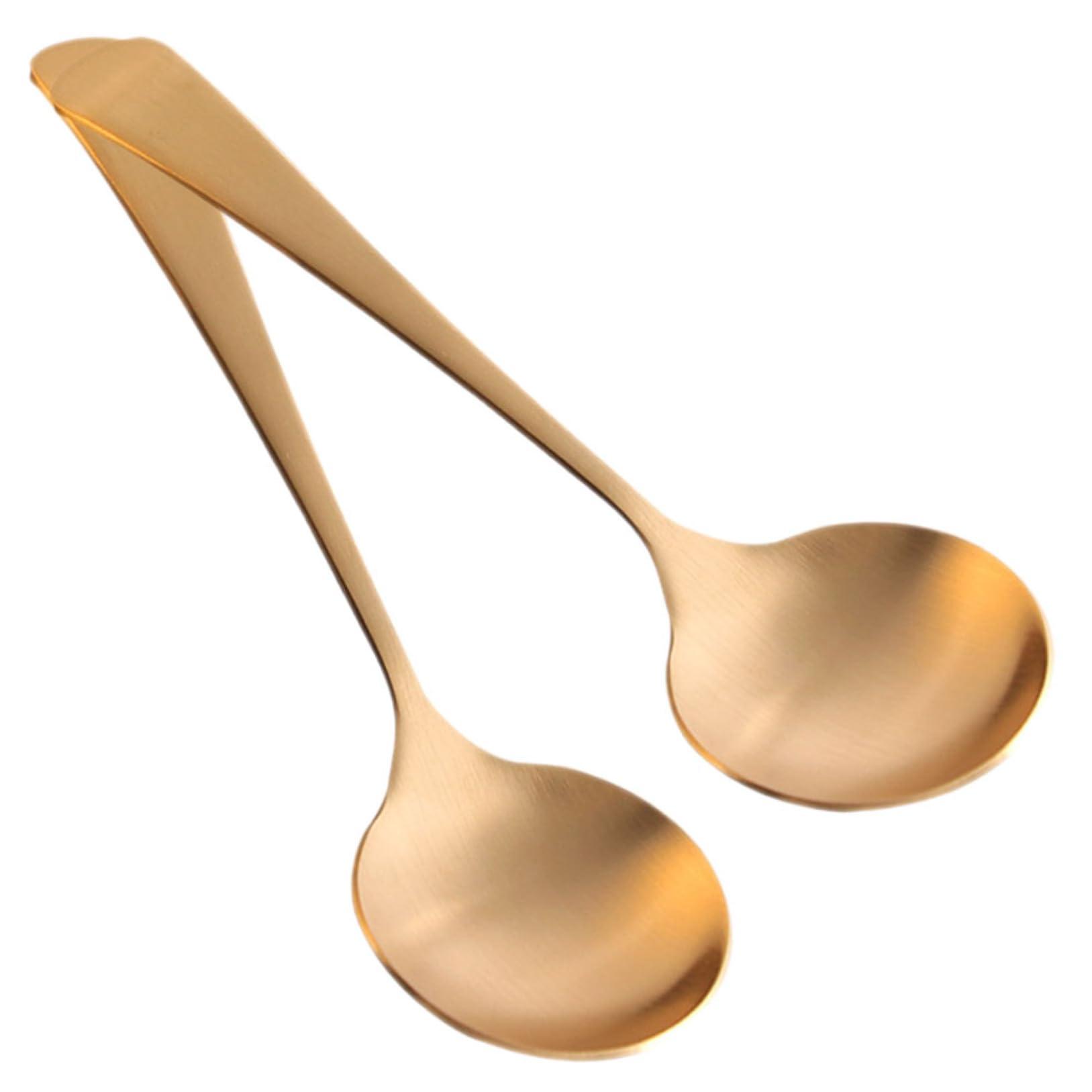 Cuillères pour bouillie et soupe en laiton TOYANDONA design épuré
